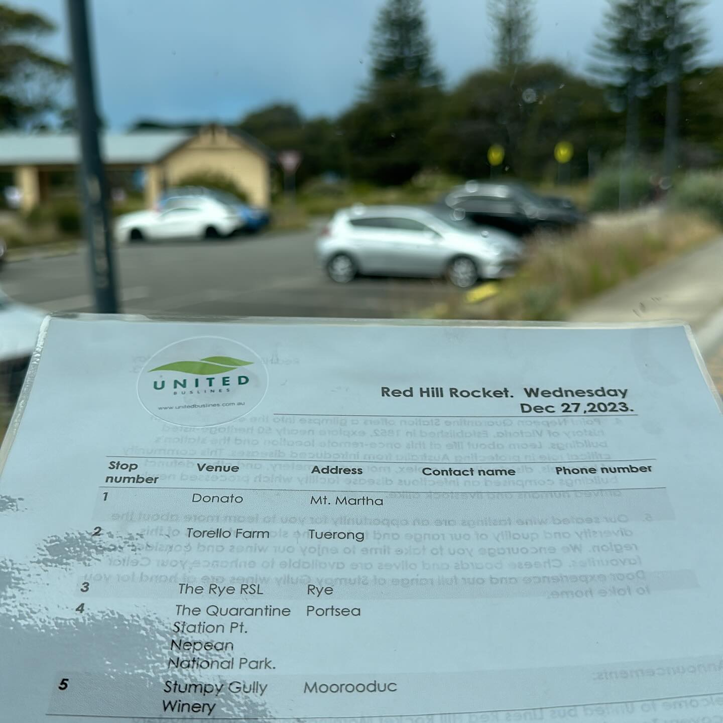 The Red Hill Rocket’s stop 4 of 5 today... - United Bus Lines | Facebook