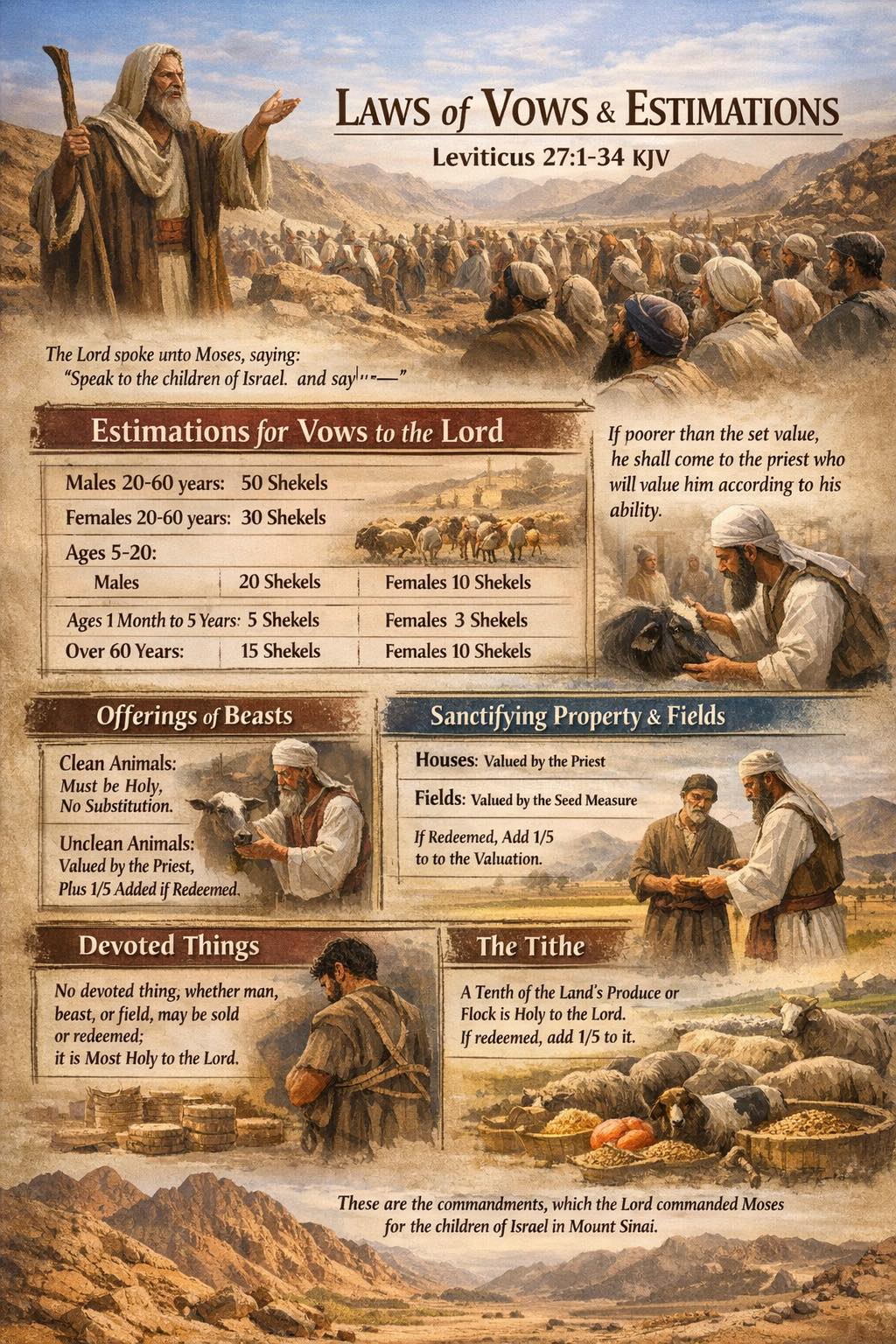 Zoey - 📖Leviticus 27 — Dedications, Vows, and Tithes unto the LORD📖 ...