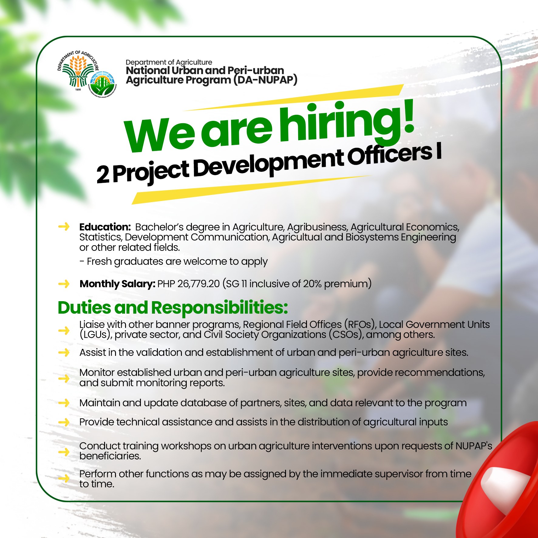 National Urban and Peri-Urban Agriculture Program | Manila