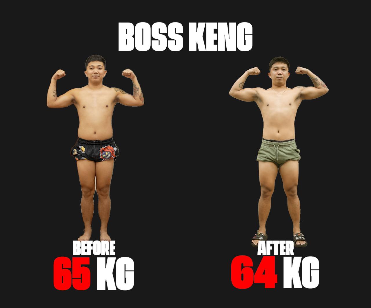 Cong TV - Before and After ng one month challenge namin....