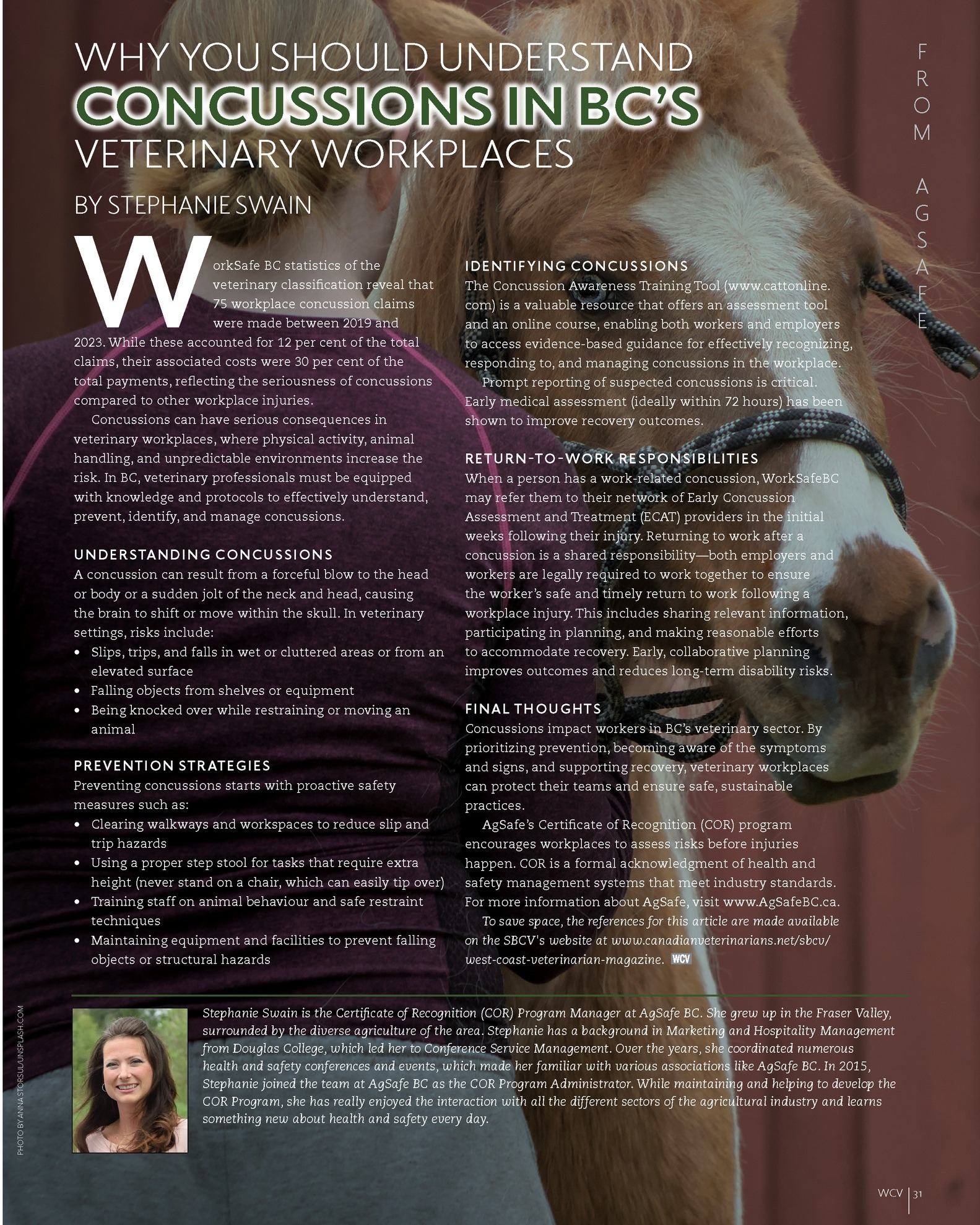 CVMA-Society - Want to know more about Concussions in BC's Veterinary ...