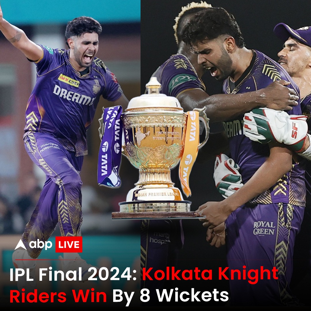 ABP Live - Kolkata Knight Riders (KKR) are now three-time... | Facebook