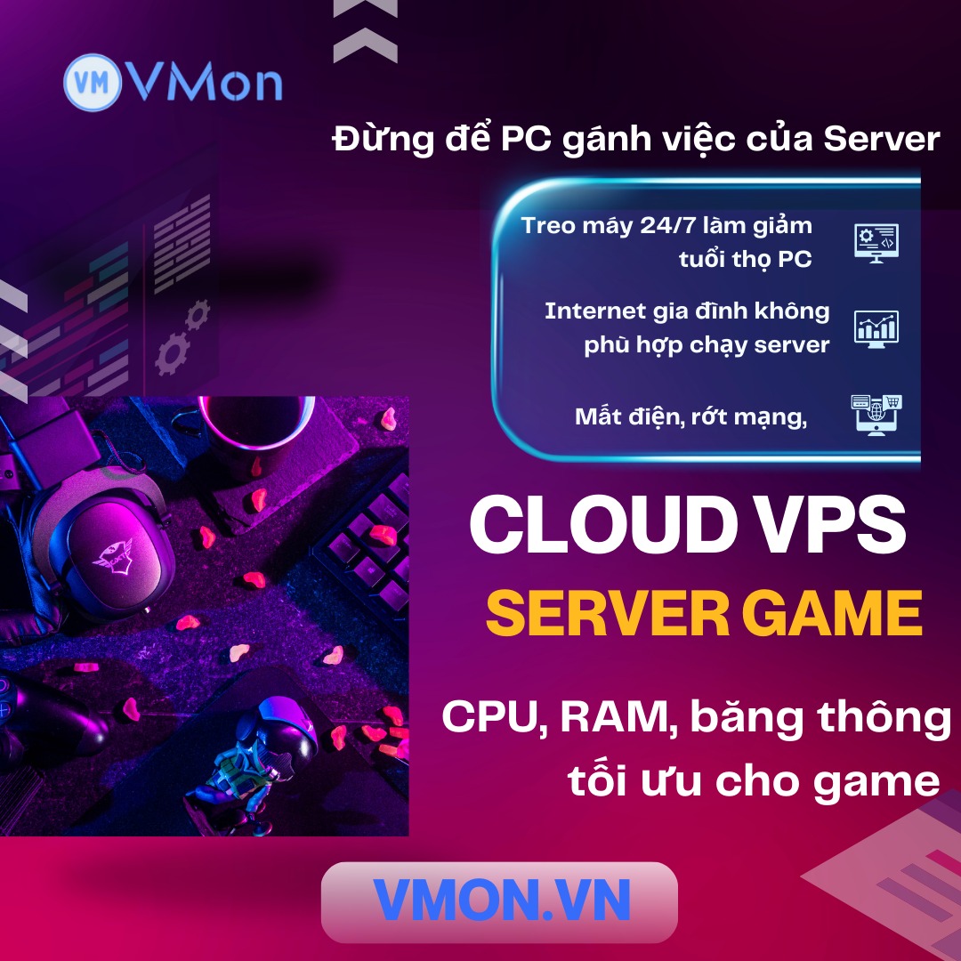 VMon Cloud - 💥 ĐỪNG ĐỂ PC GÁNH VIỆC CỦA SERVER Treo game... | Facebook