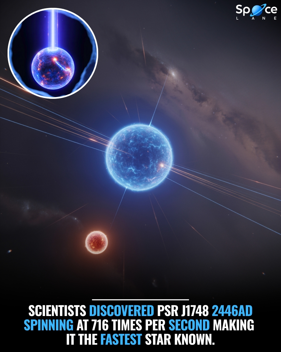 Space - PSR J1748 2446AD is the fastest spinning star ever discovered ...