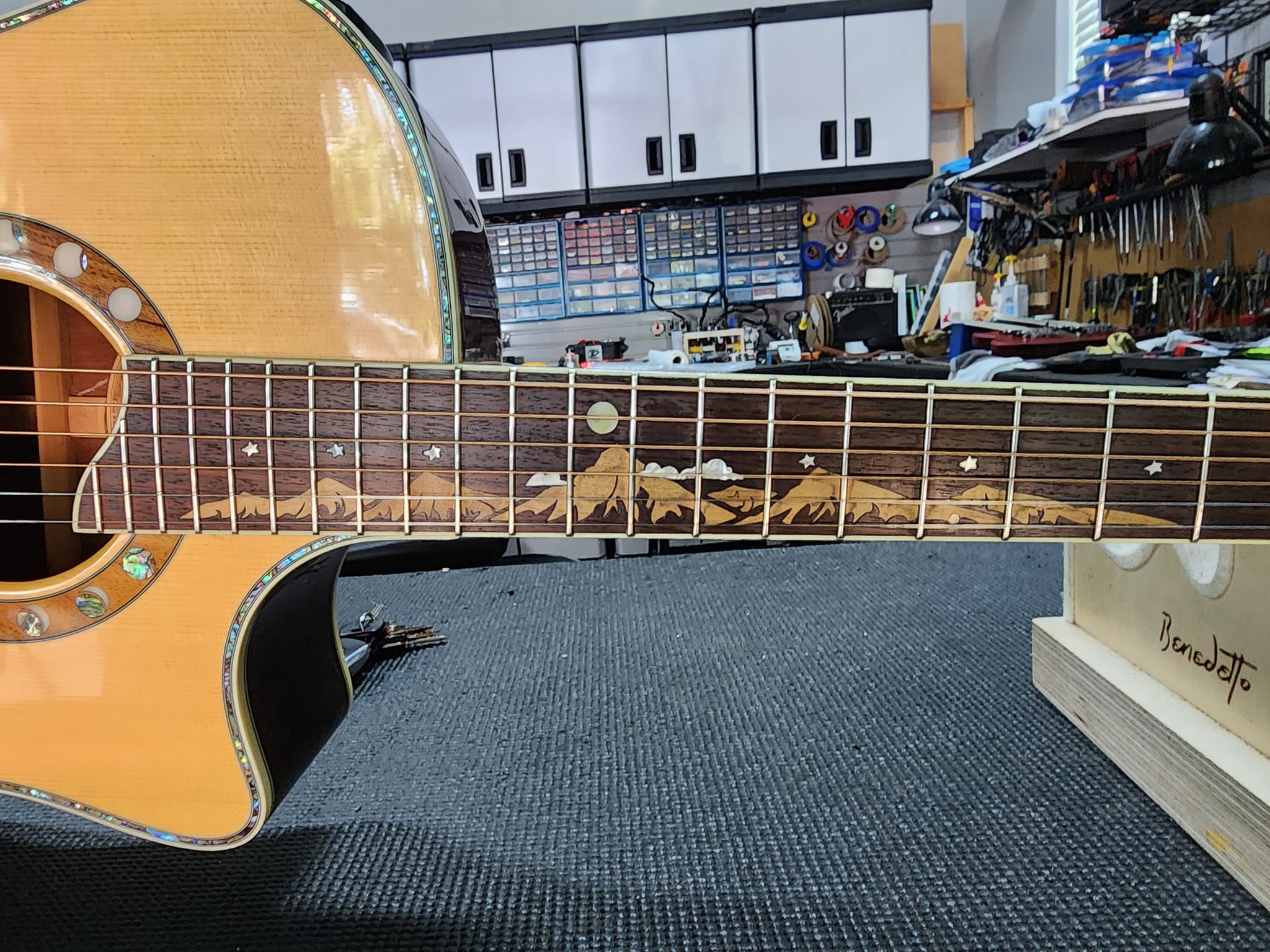 R6500. Crafter Moonlight series acoustic/electric guitar. Good 