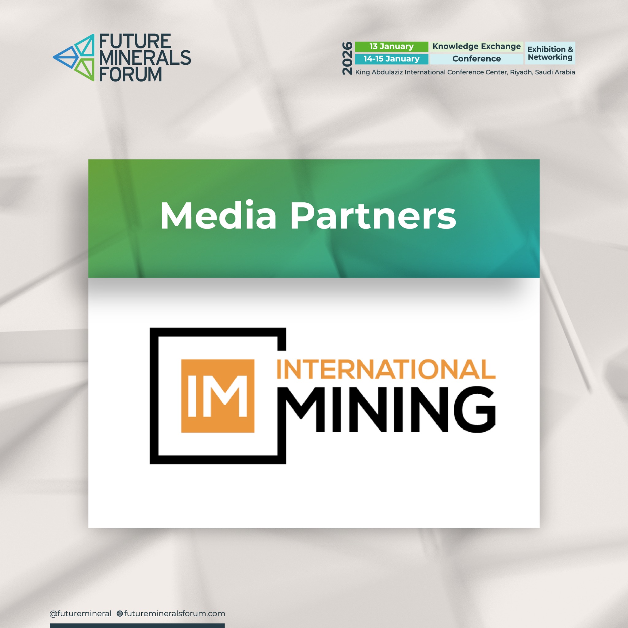 Future - We are proud to welcome International Mining as a media ...