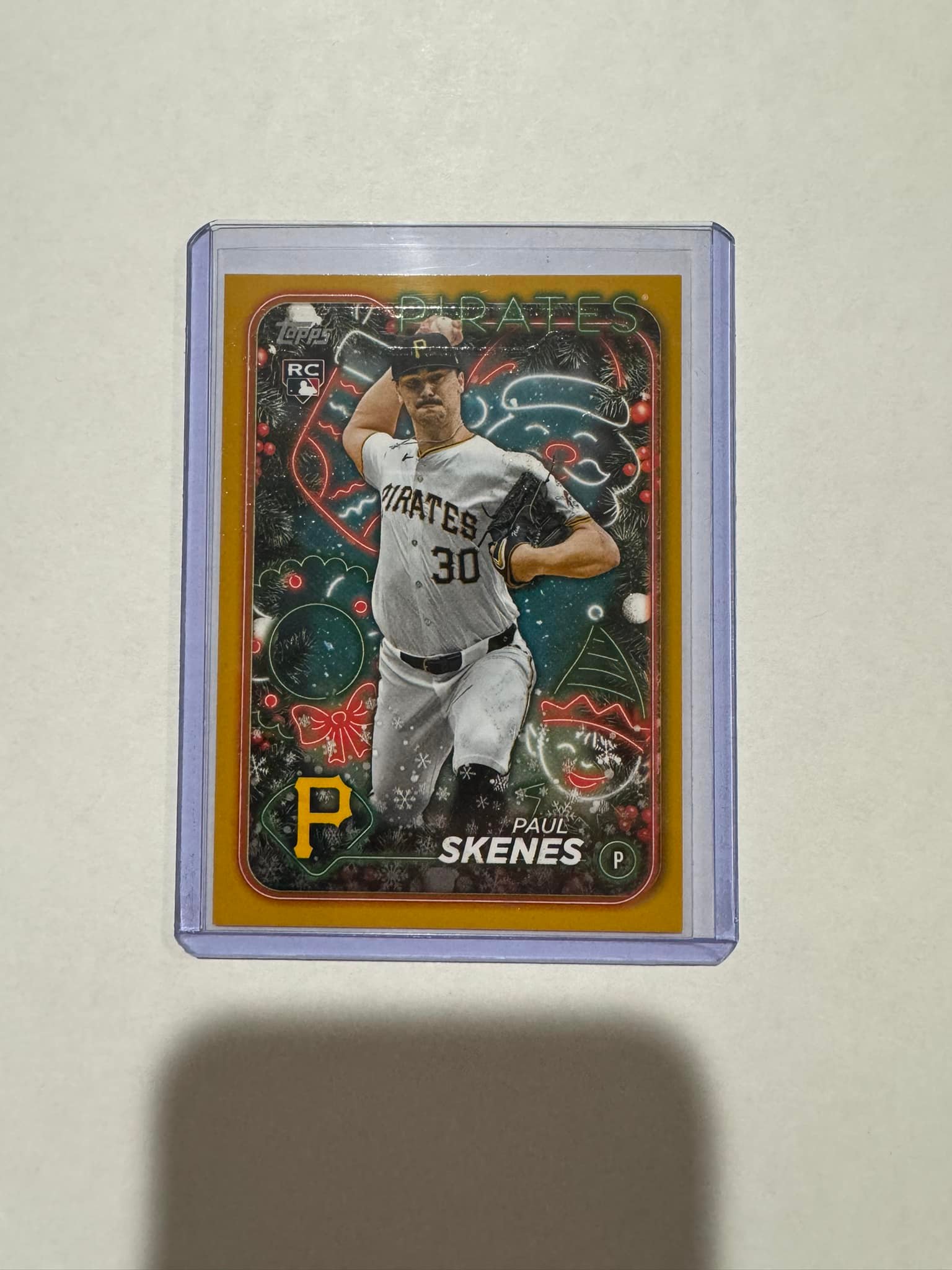 Paul Skenes holiday card pulled from Topps mega box