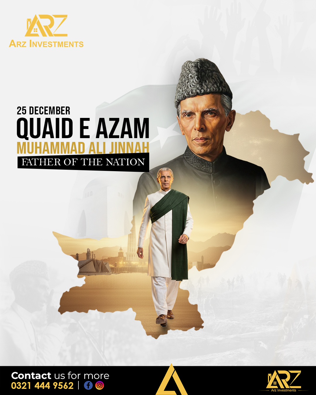 Arz - 25th December — Remembering the man behind Pakistan. Quaid-e-Azam ...