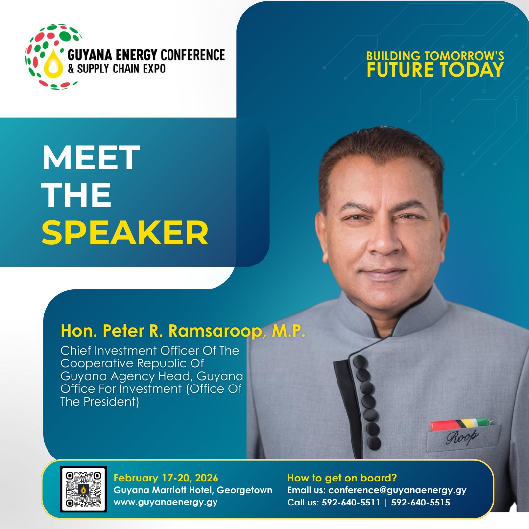 Guyana - We are pleased to announce Hon. Peter R. Ramsaroop, M.P ...