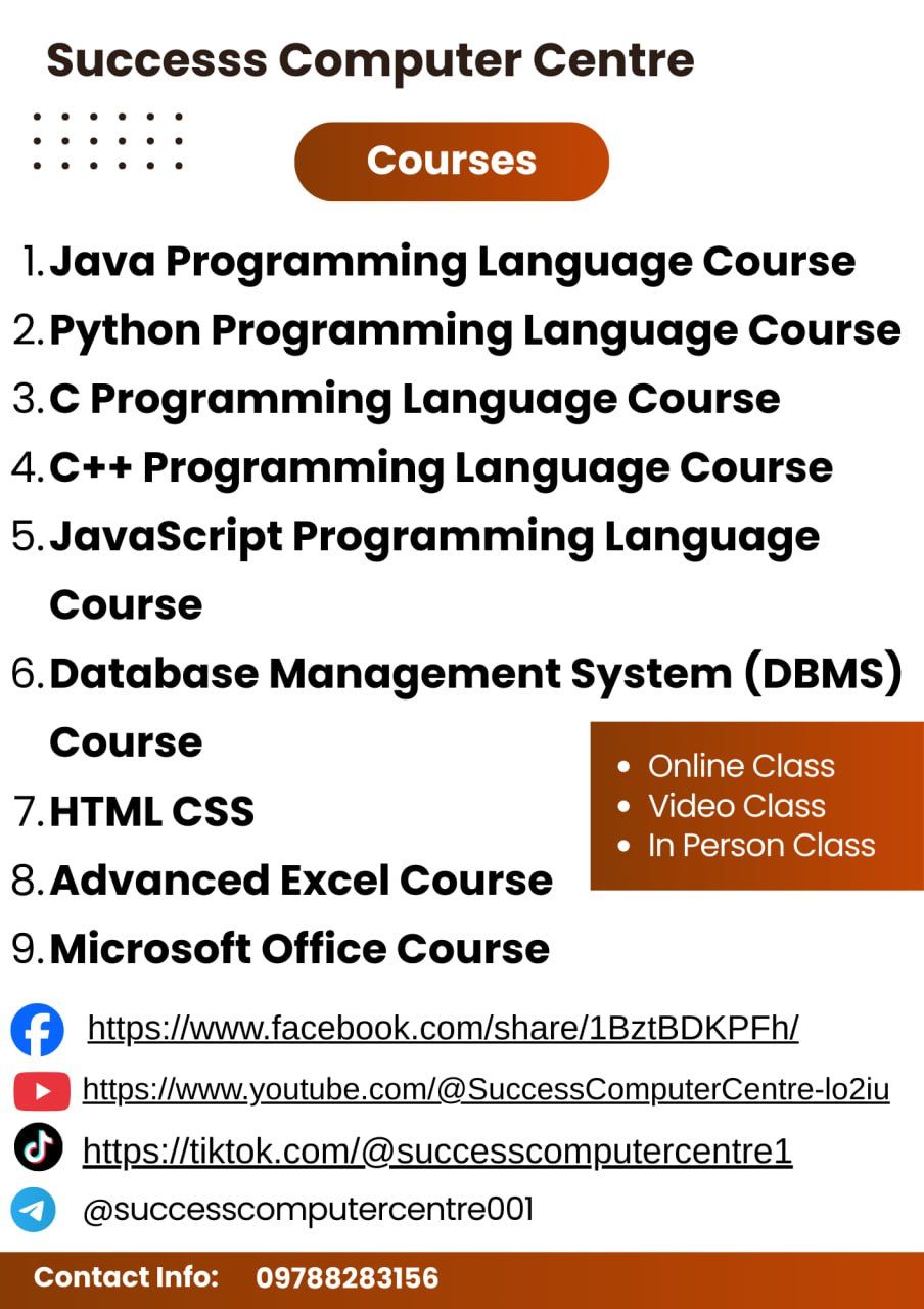 Success Computer Training Centre | Mawlamyine