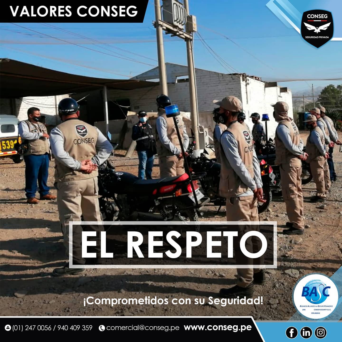 CONSEG PERU - CONSEG PERU Los valores que nos distinguen...