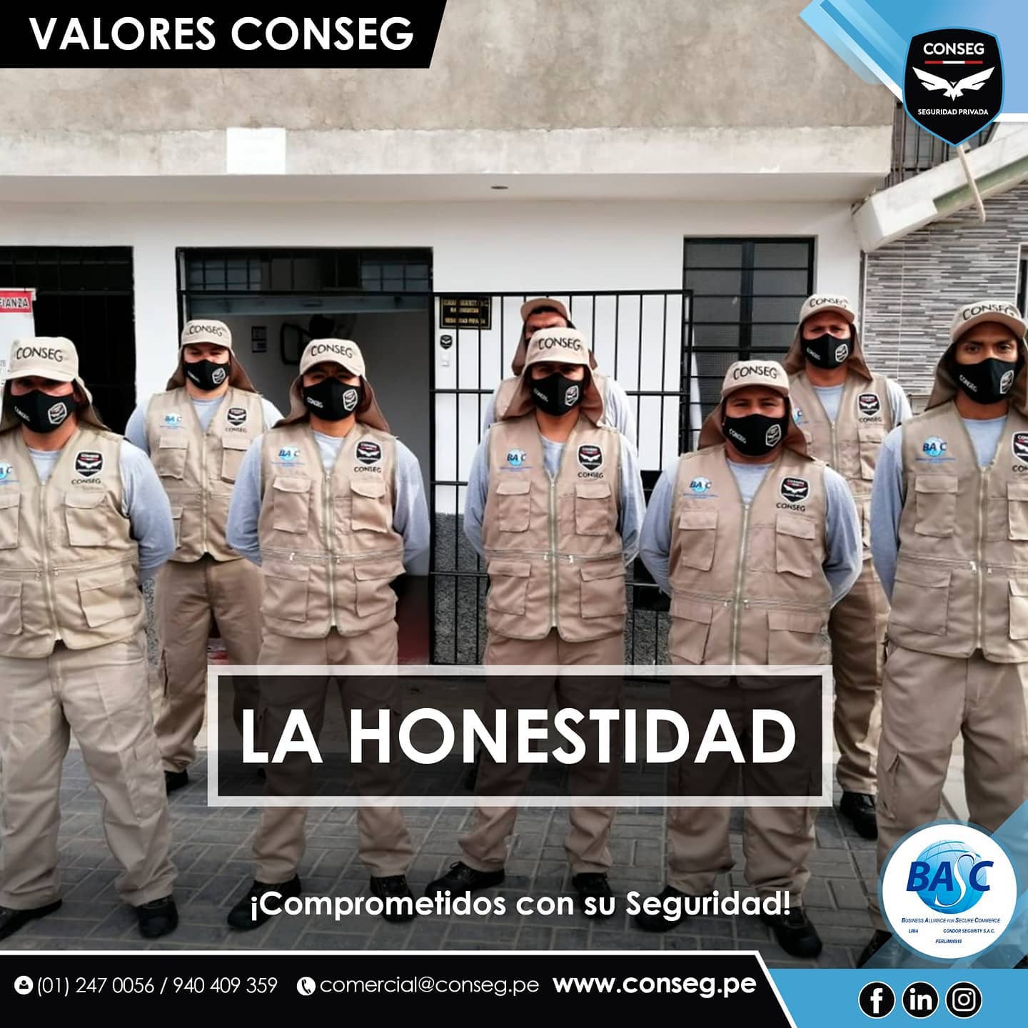 CONSEG PERU - CONSEG PERU Los valores que nos distinguen...