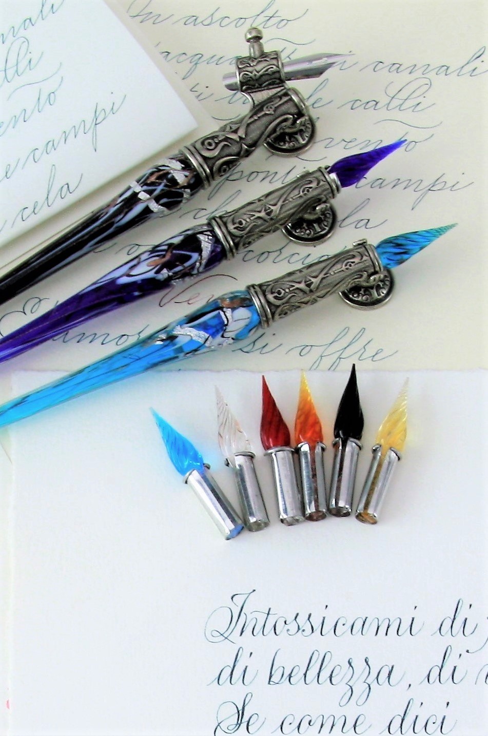 STA 4 Pezzi Penna Per Calligrafia Giapponese Pennarelli - 2