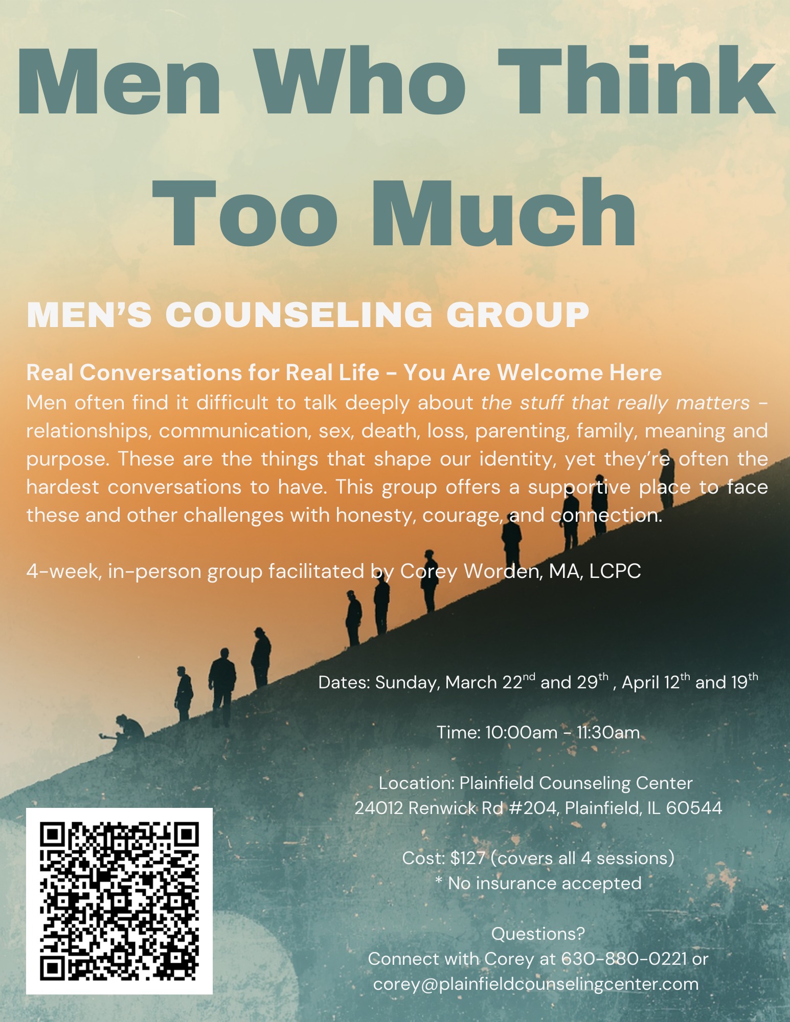 Men Who Think Too Much - Men's Counseling Group
