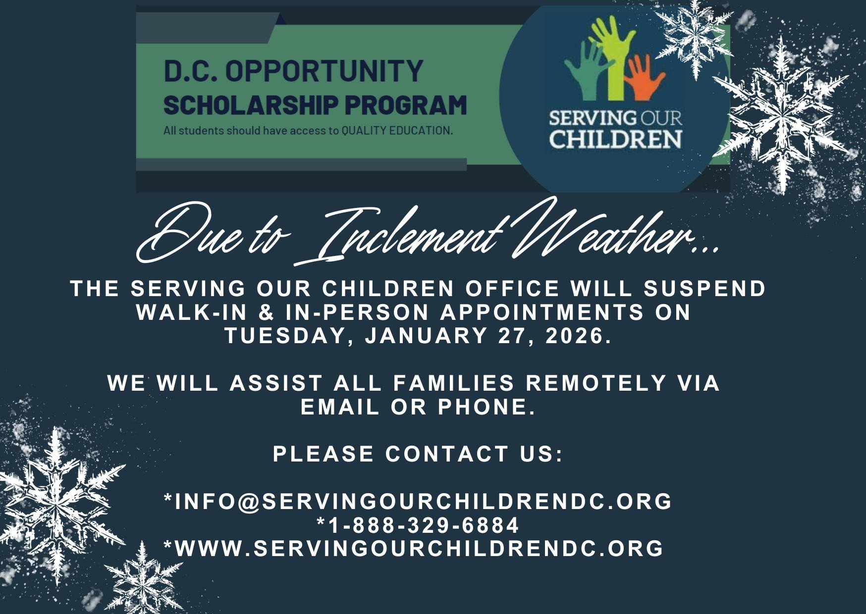 D.C. Opportunity Scholarship Program (OSP) | Washington D.C. DC