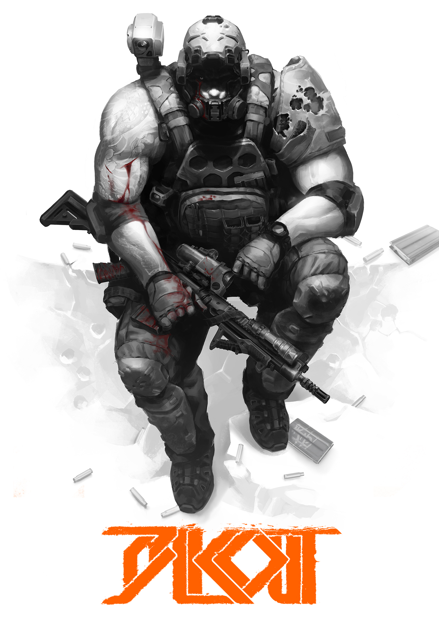101123 - Some artwork done for Killwager - BLKOUT, a 32mm military