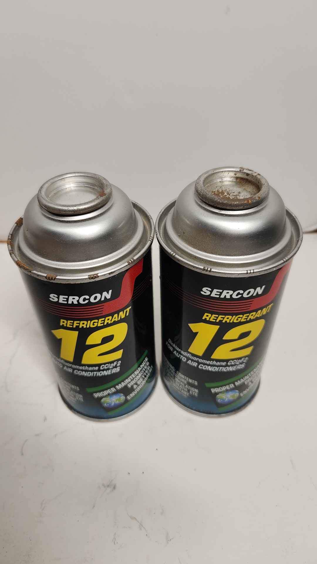 Sercon Refrigerant 12 R12 Auto air conditioner replacement gas lot ...