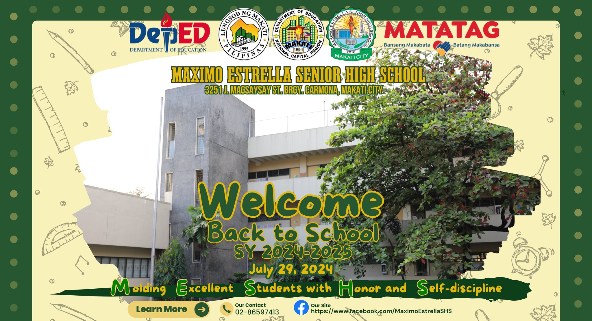 Maximo - Welcome back to school! 💚💛💙💚💛💙 Estrellians, are you ready for ...
