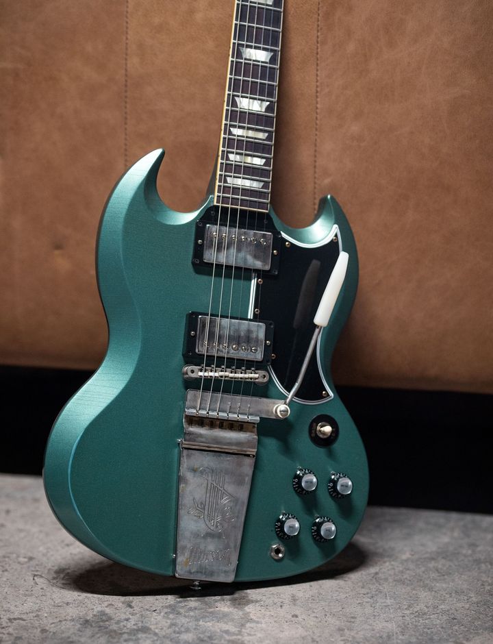 Watch the Epiphone 1964 SG Standard Reissue with Maestro Vibrola