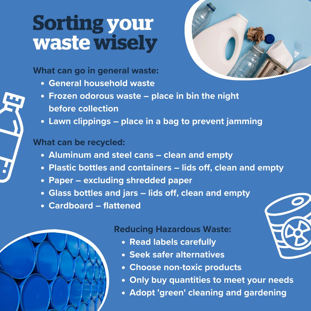 Shire - We get it! Waste management can be a tedious task. A handy tip ...