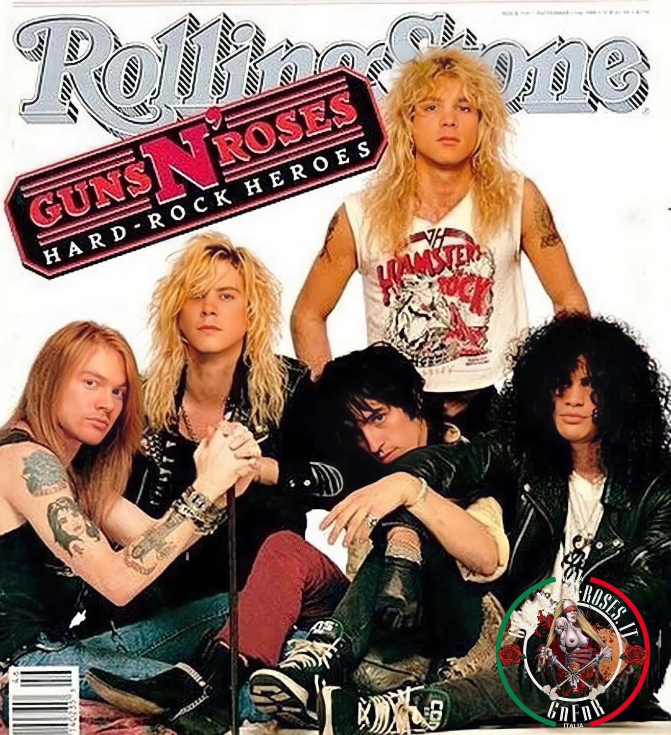 洋楽 GUNS N' ROSES/ HARD ROCK HEROES November 17, 1988 Guns N' Roses get the cover of Rolling Stone