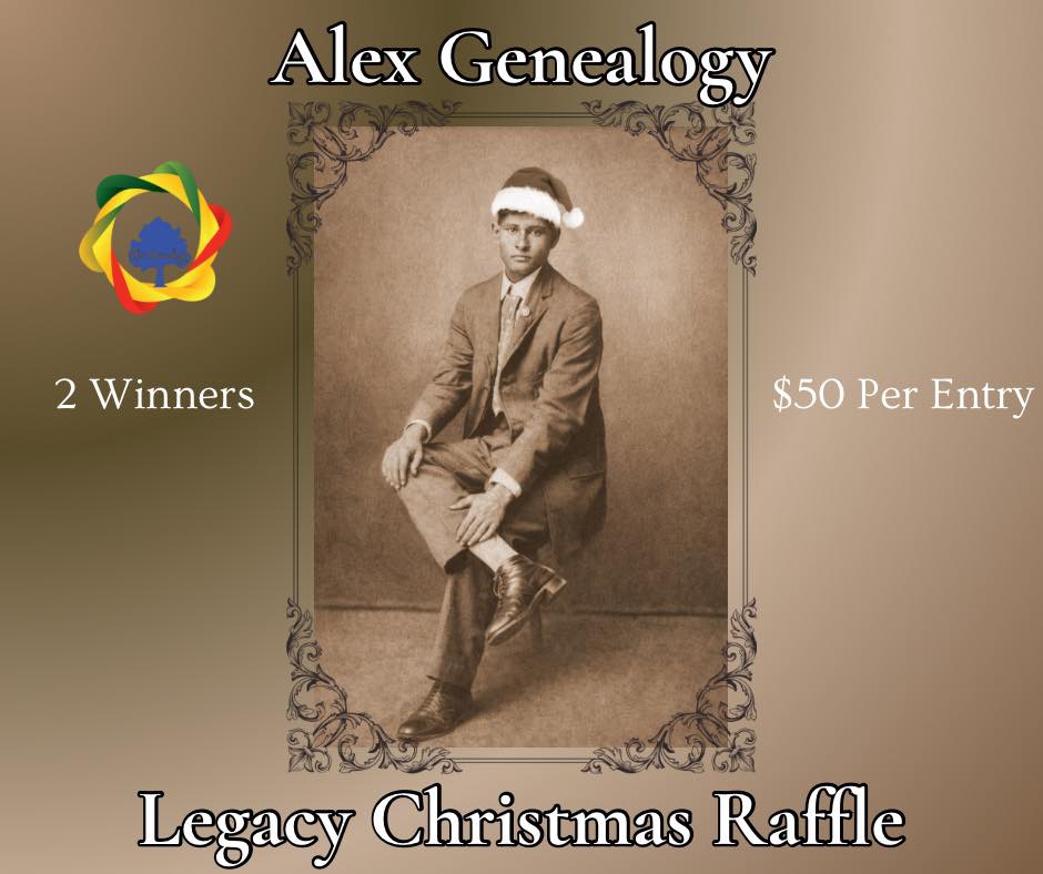 Alex Genealogy - 🎄 AlexGenealogy Christmas Legacy Raffle... | Facebook