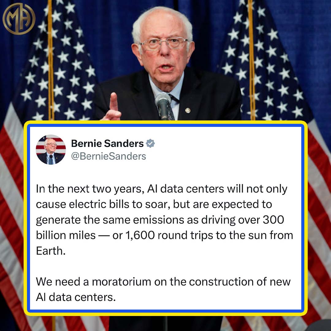 Most - Bernie warns AI data centers could cause energy costs to ...