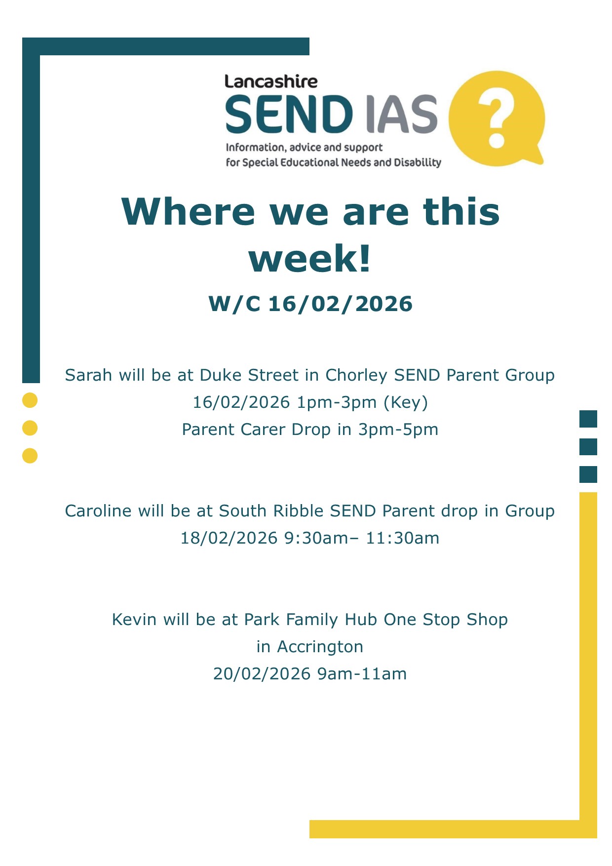 Where Lancashire SENDIAS... - Lancashire Parent Carer Forum | Facebook