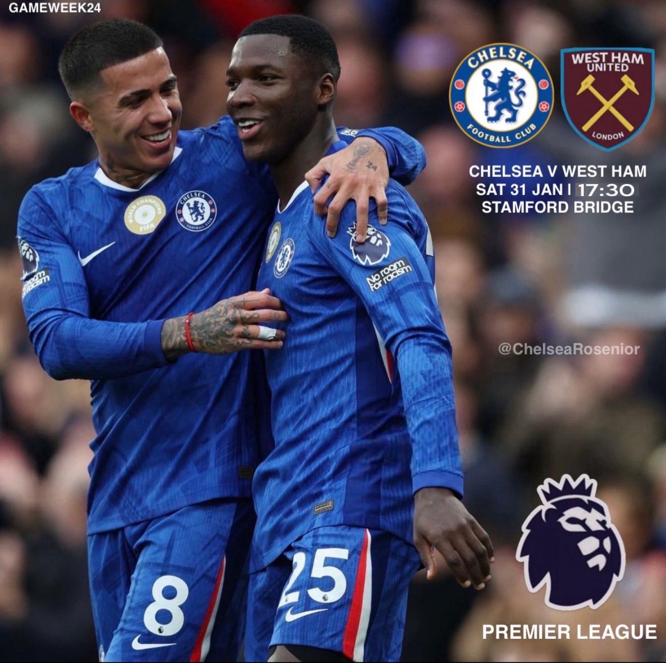 Panneau Lumineux Chelsea FC – Street Sign Illuminé, 40 X 18 Cm, Piles AA, Usage Intérieur, Cadeau Pour Fan