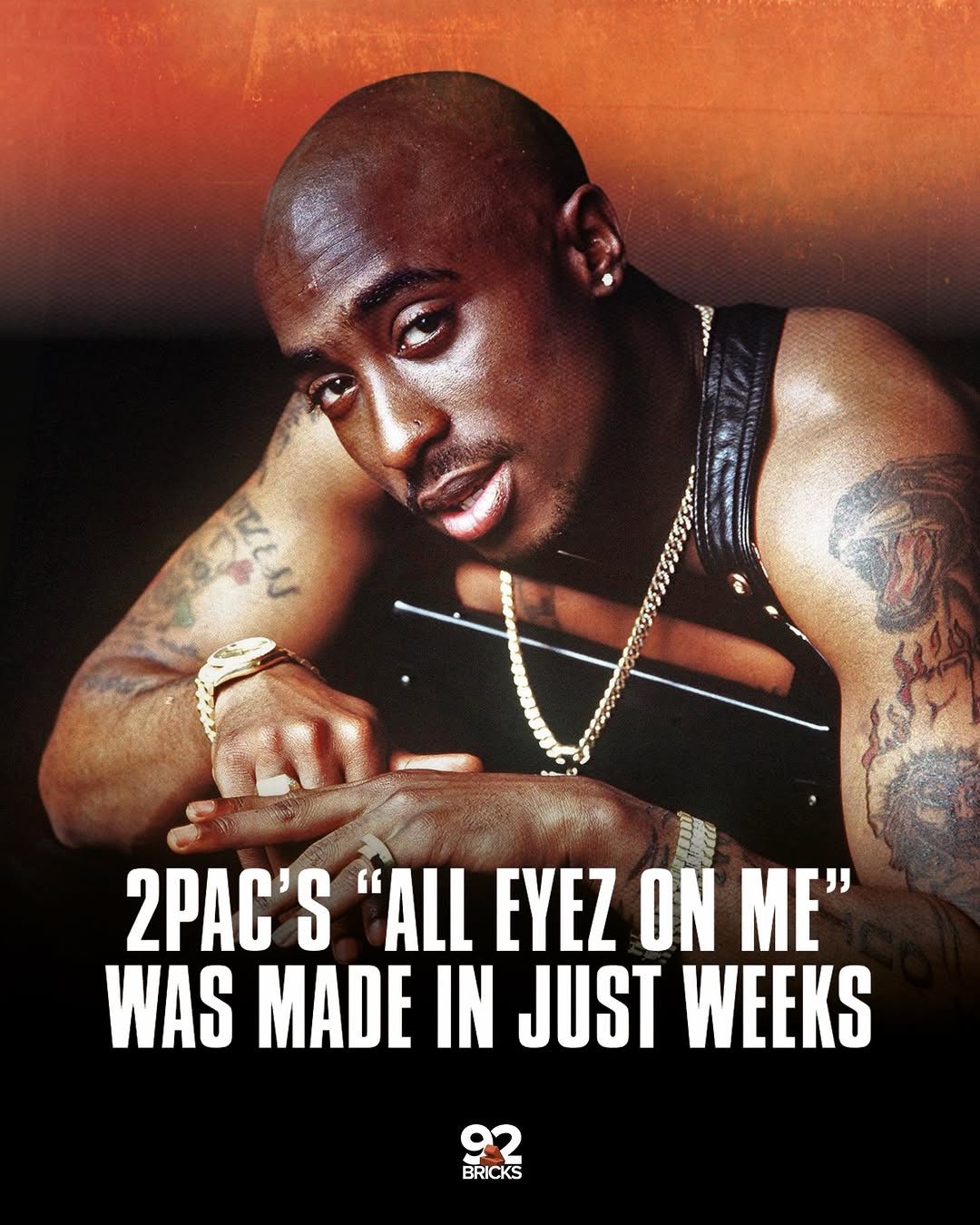 2Pac recorded his “ALL EYEZ ON ME” album in a matter of weeks