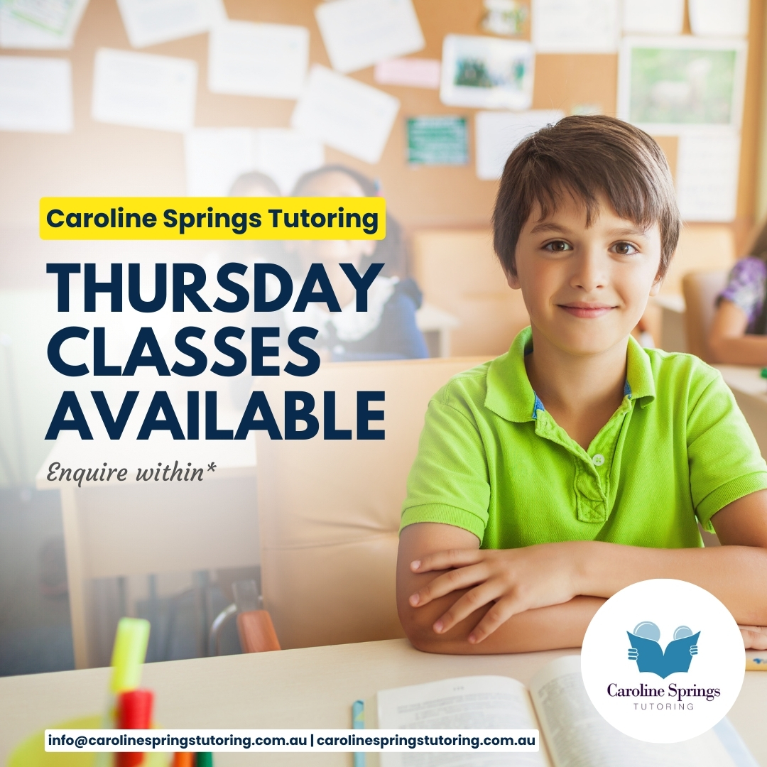 Thursday Classes Now Open!... - Caroline Springs Tutoring | Facebook