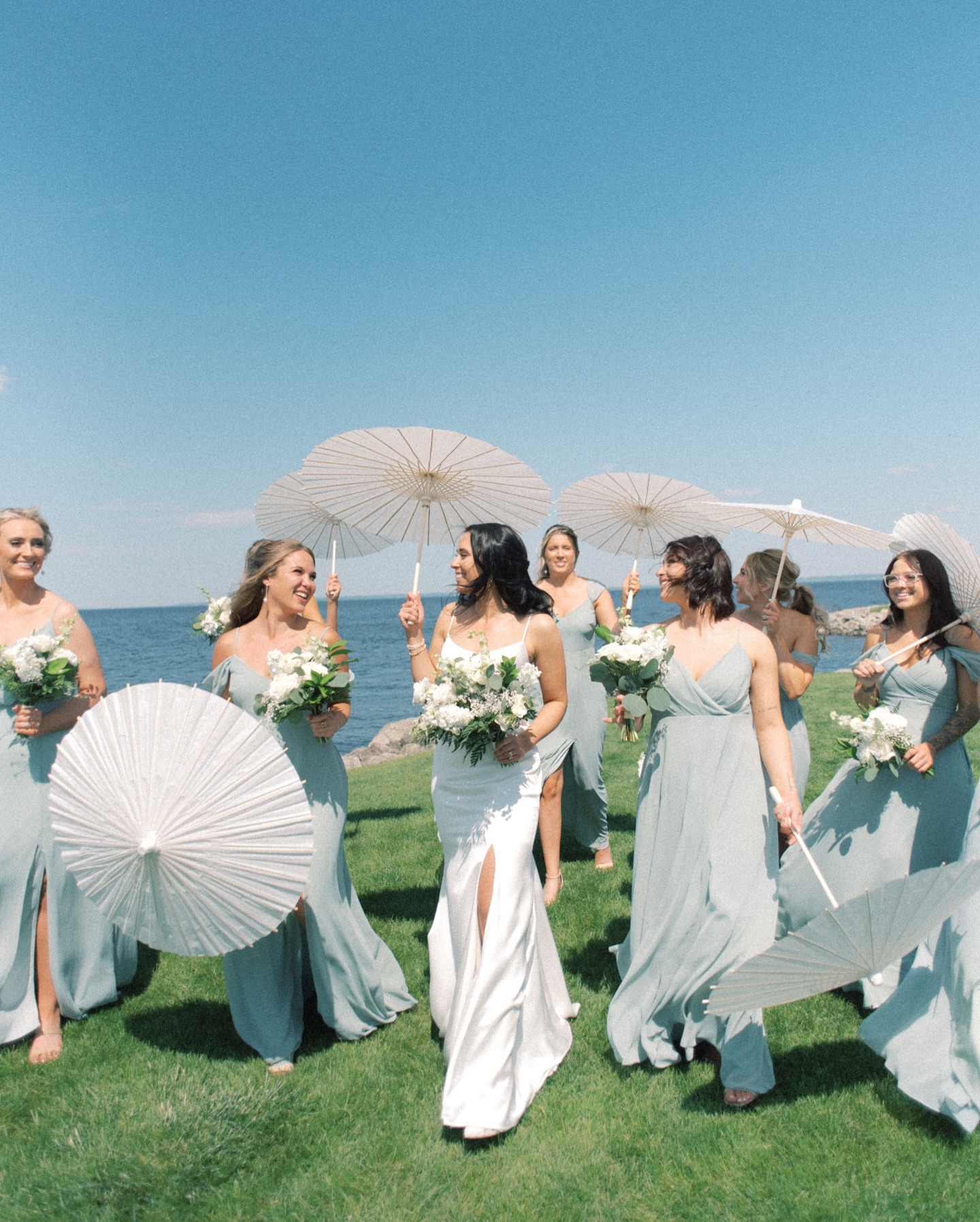 blue sage bridesmaid dresses bridesmaids' are a timeless choice that never goes out of style. Their soft, elegant hue and classic charm make them a beautiful and enduring choice for any wedding. 💚✨👗 Briana's Color:French Grey The figure silhouette:fit-and-flare Mist Mesh Leopard Dress