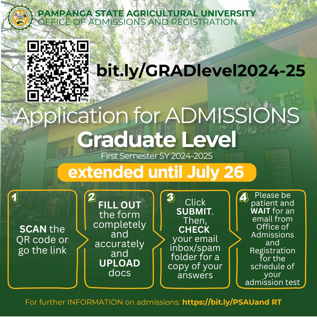 𝗚𝗿𝗮... - Pampanga State Agricultural University - Formerly PAC