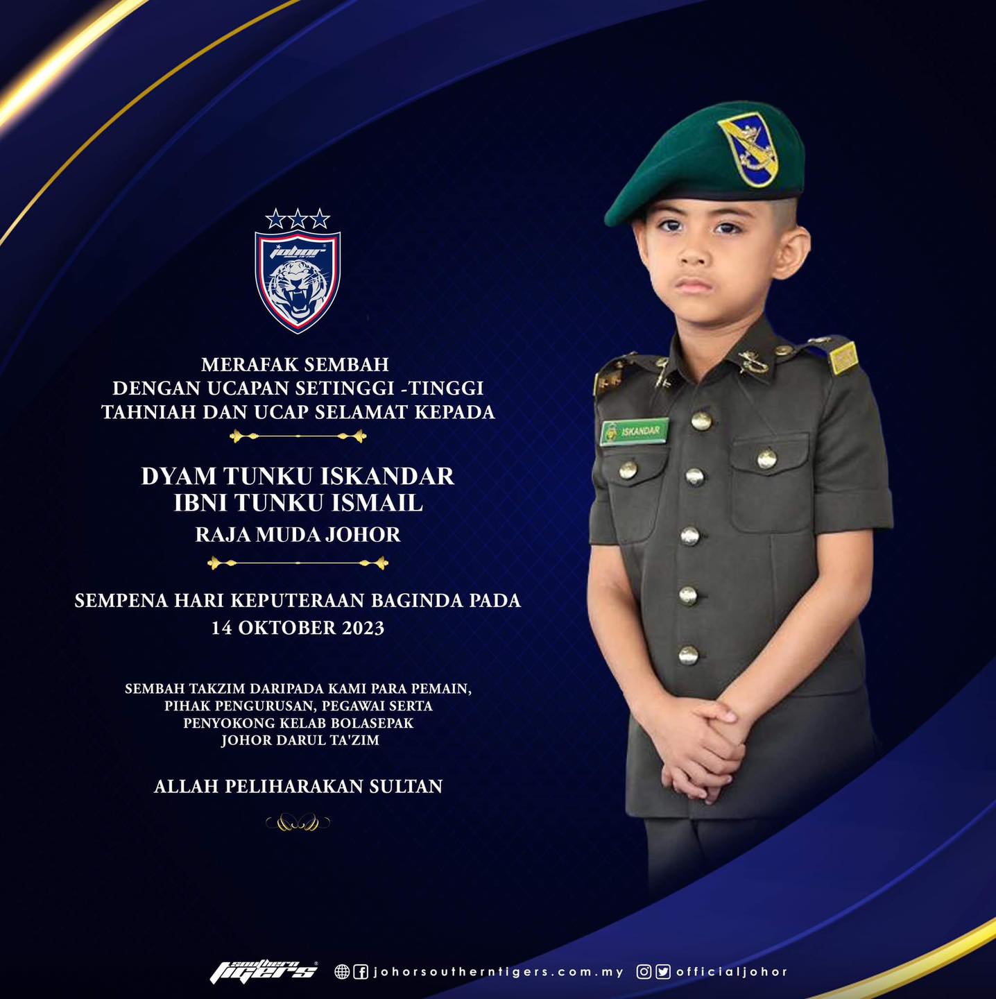 Selamat Ulang Tahun Keputeraan... - Johor Cricket Council