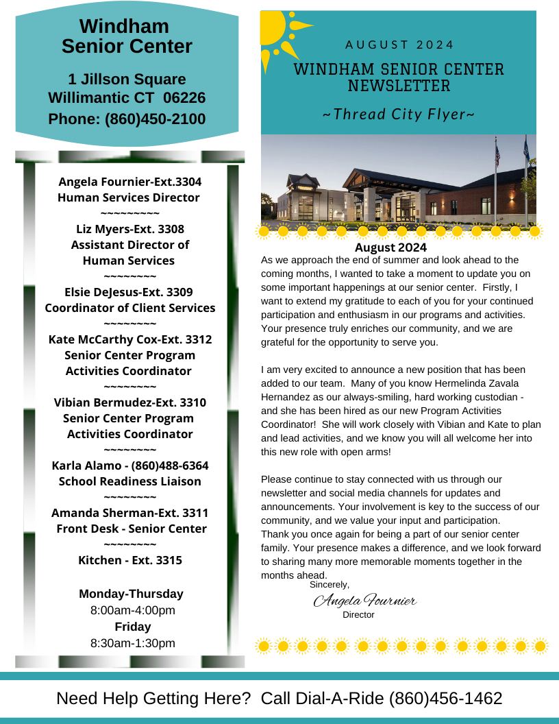 🌟... - Windham Senior Center & Human Services Department | Facebook