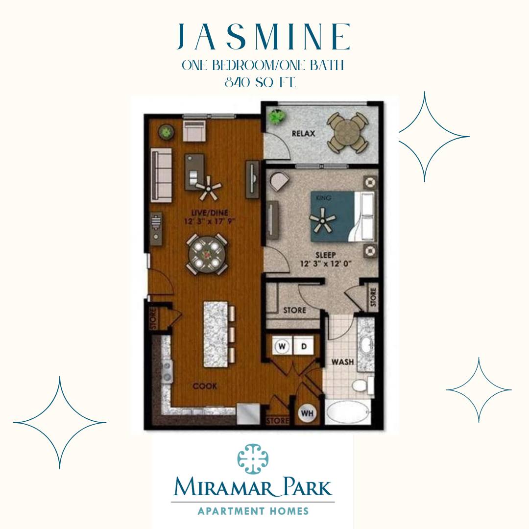 🏡 Floor Plan... - Miramar Park Apartments in Miramar, FL