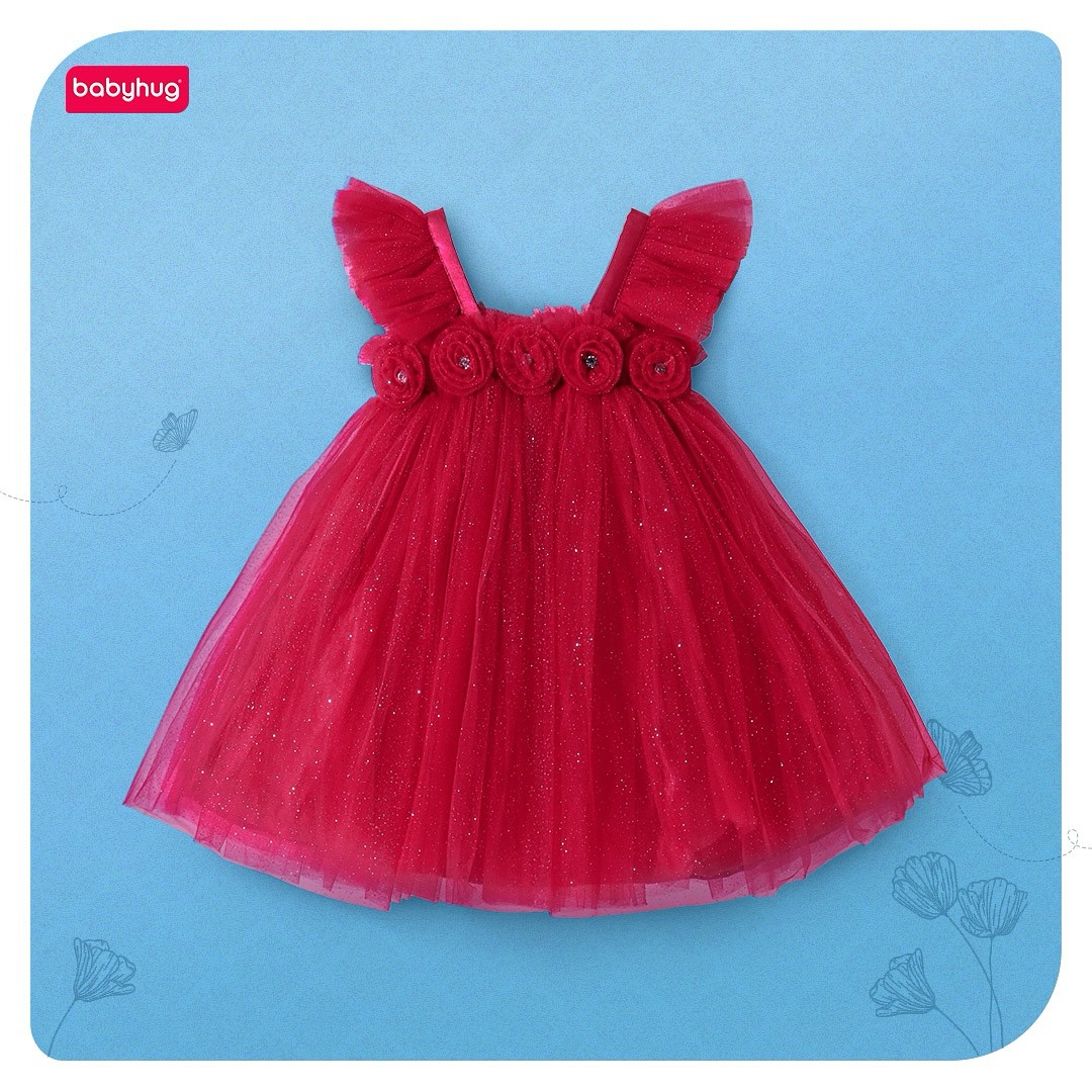 open lace back dress Cute Baby Girl Puffy Christmas Dress Toddler Birthday Party Princess   marryshe