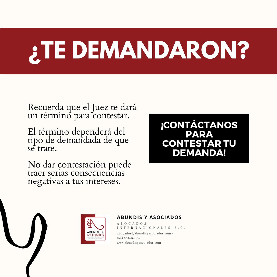 ¿Te... - Abundis y Asociados Abogados Internacionales S.C.