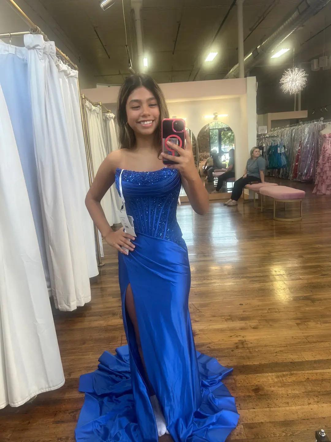 sherri hill 57073 dress light blue Where to find 57473 for less Off the Shoulder Lilac Light Green cape sleeve Size:XS (6-8)