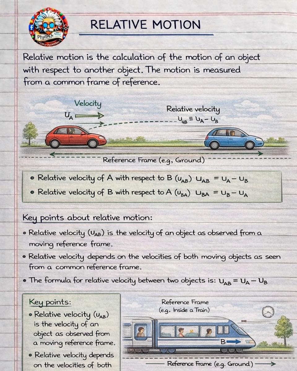 Physicscalculations - Relative Motion | Facebook