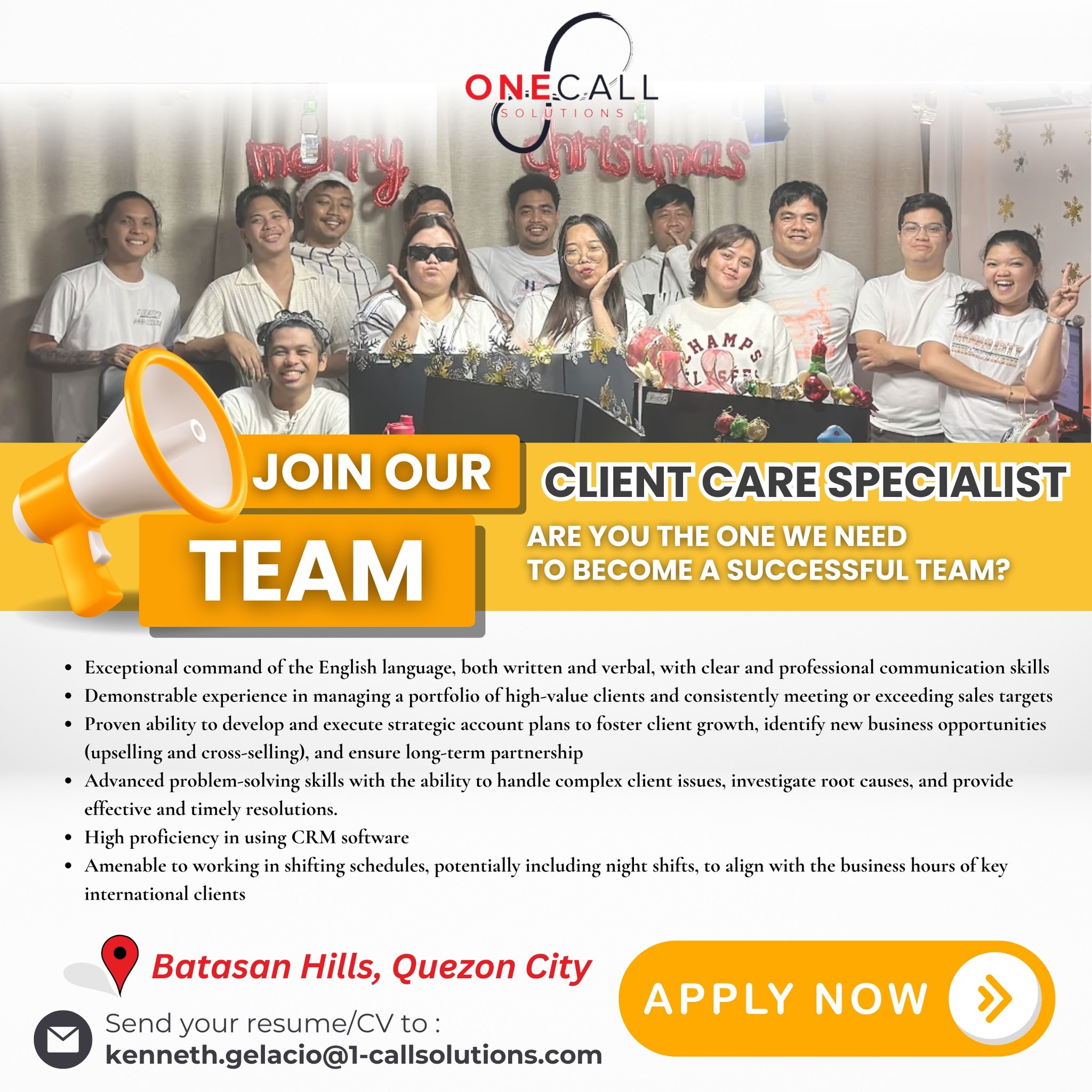 One Call Solutions CCS | Quezon City