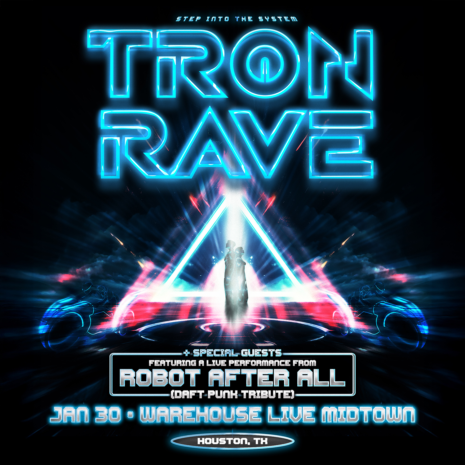 TRON RAVE at Warehouse Live Midtown Friday January 30, 2026