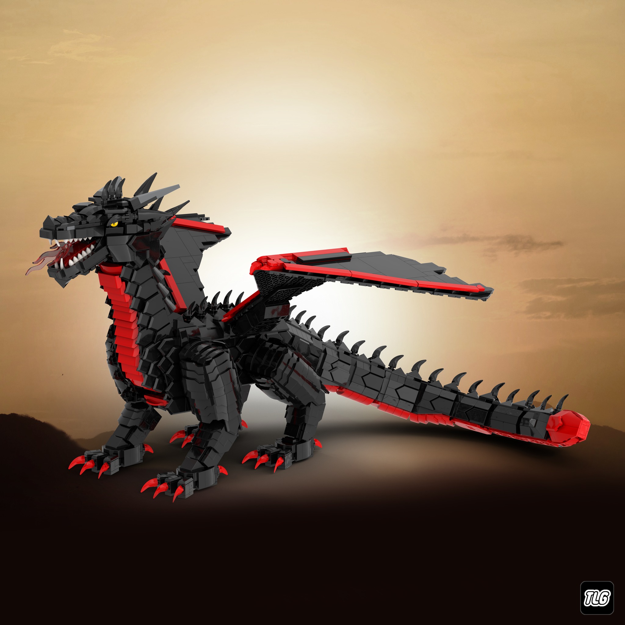 Witness the majesty of “Dragon” by saki0404! This stunning beast