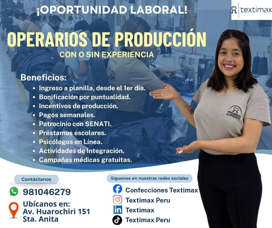 El Agustino - Perú | Forma parte de la gran familia *TEXTIMAX*: 👍🙂 ...