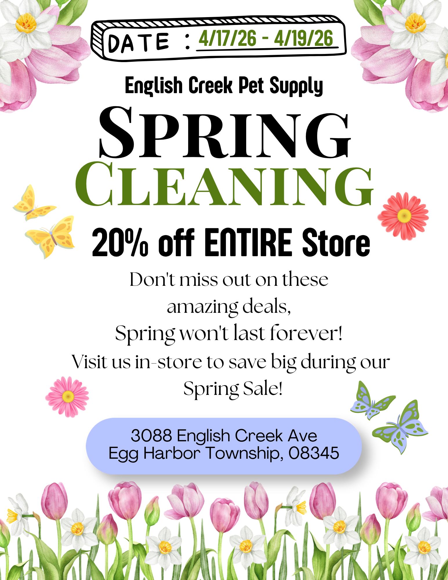 Spring Cleaning Sales Event