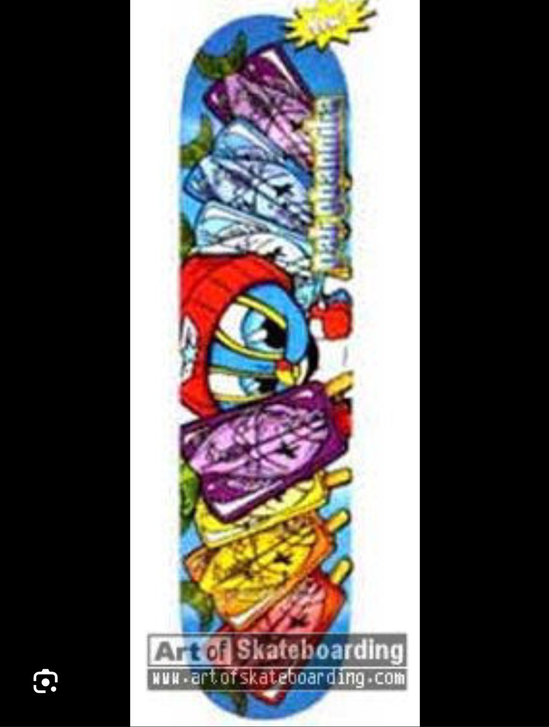 Handboard Tech Deck World Industries - Flame Boy Mullet Boy - 10,75"