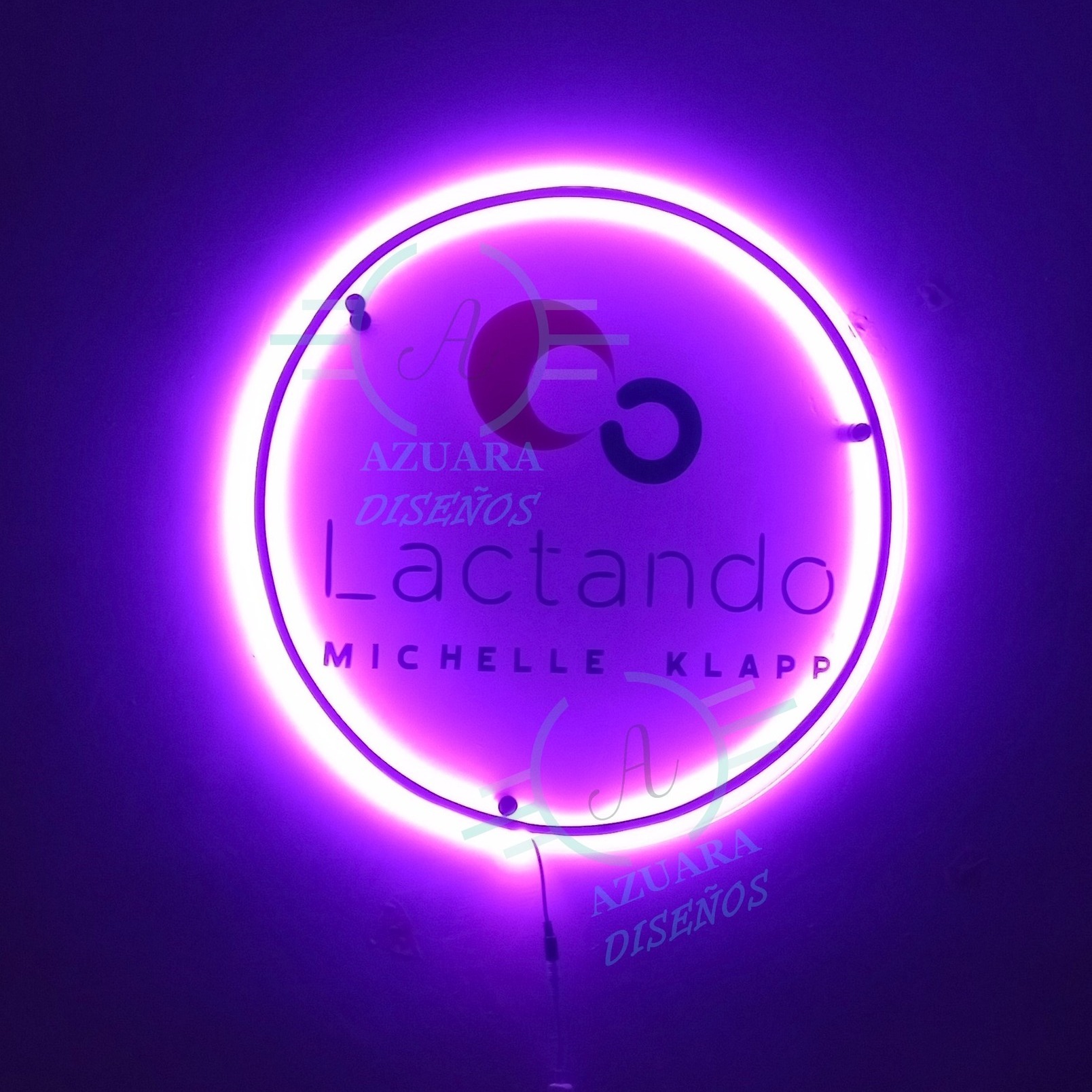 Azuara Diseños - Anucio letrero luminoso Logo en vinil de...