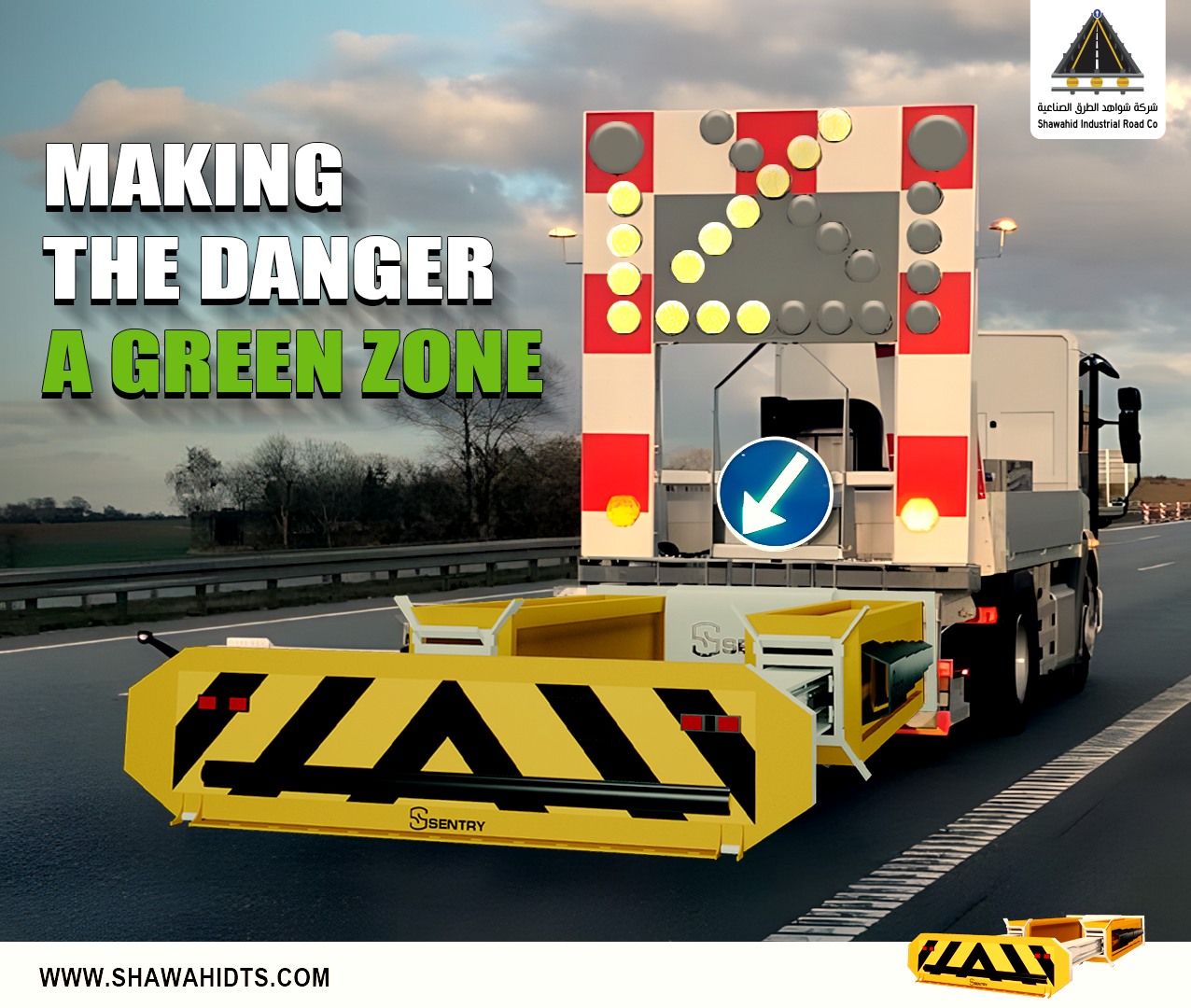 شركة - Making the danger a green zone Sentry Truck Mounted Attenuator ...