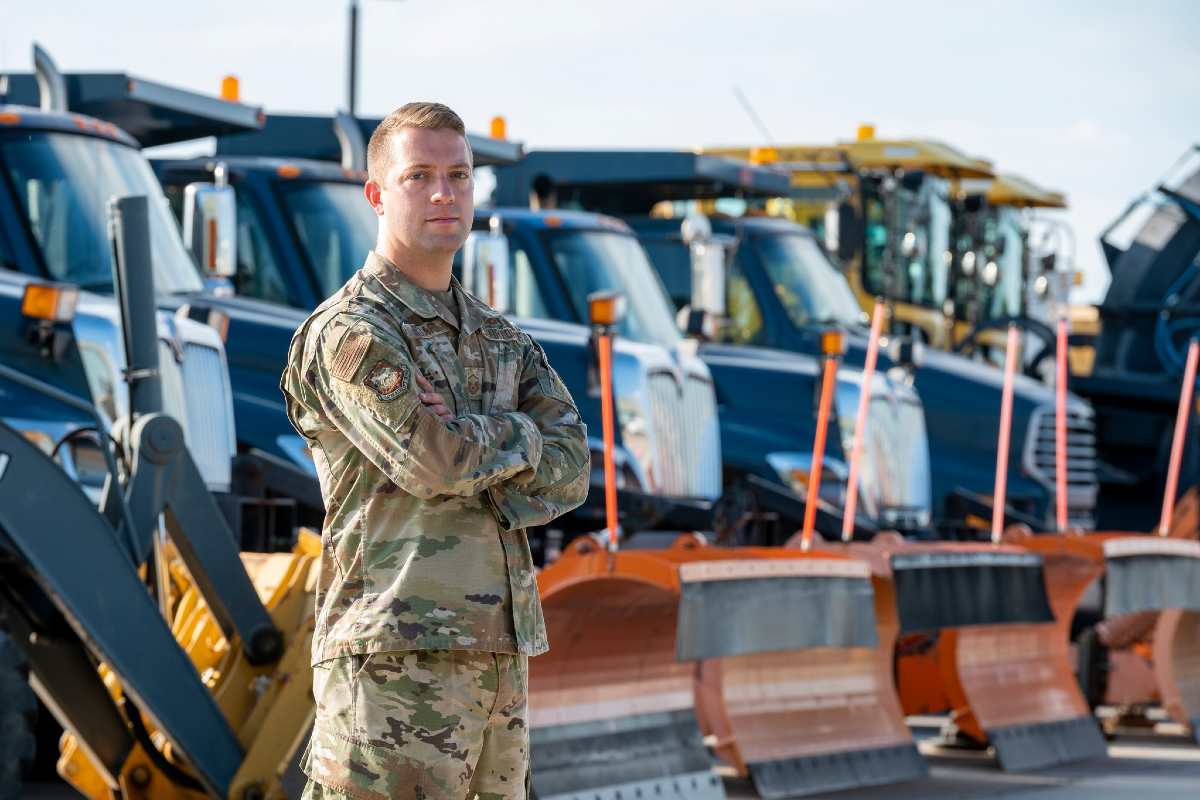 US Air Force Master Sgt Zachary Pollard supports 167th Airlift Wing