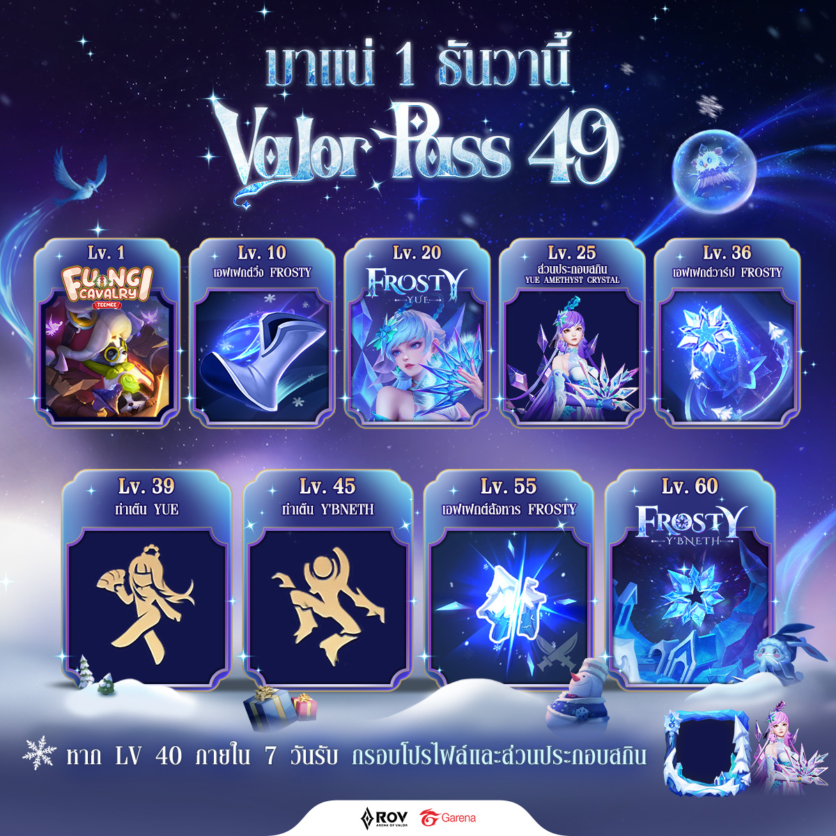 มาแล้ววันนี้ Valor Pass 49... - Garena RoV Thailand | Facebook